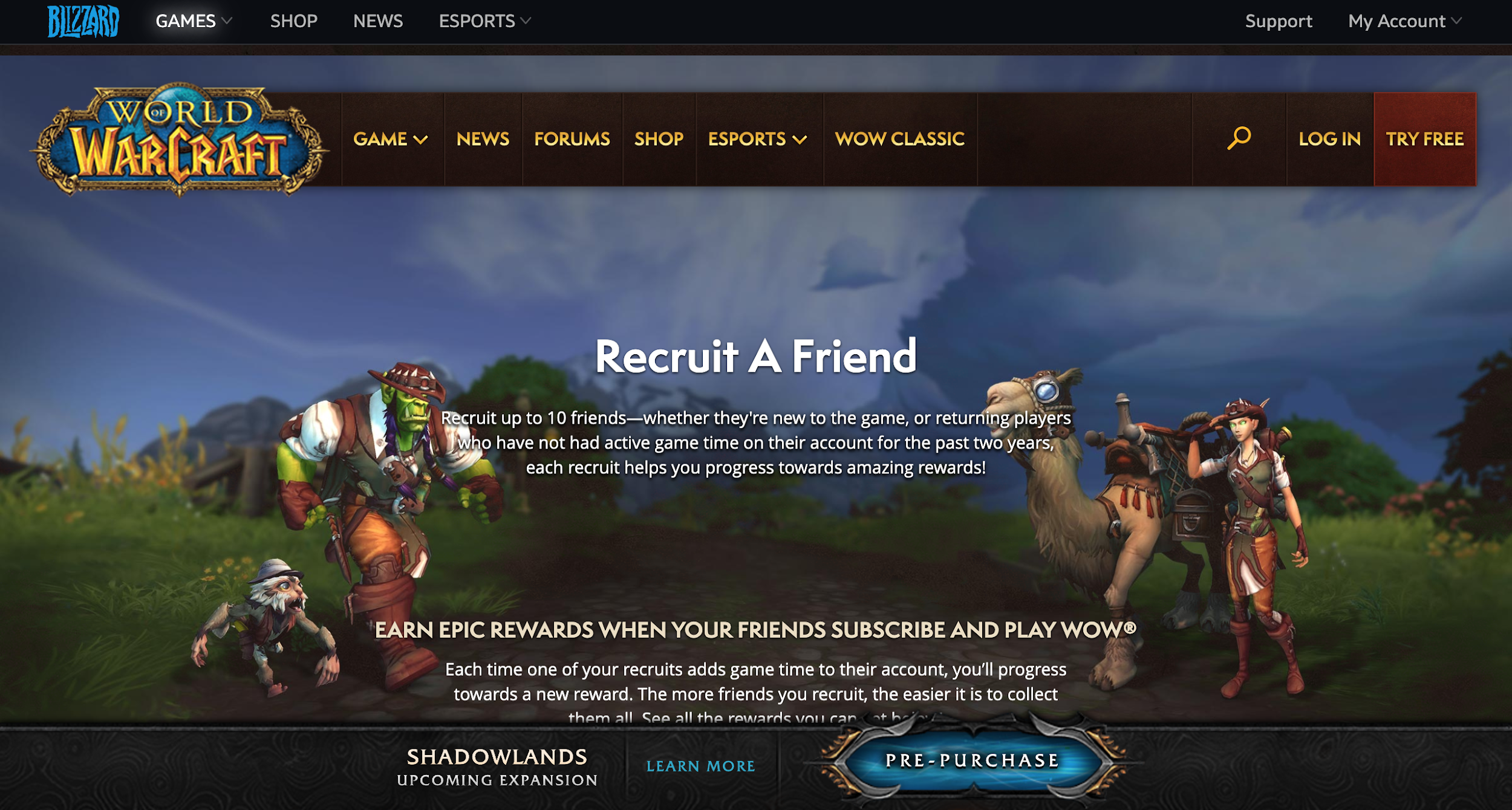 World of Warcraft Referral Program