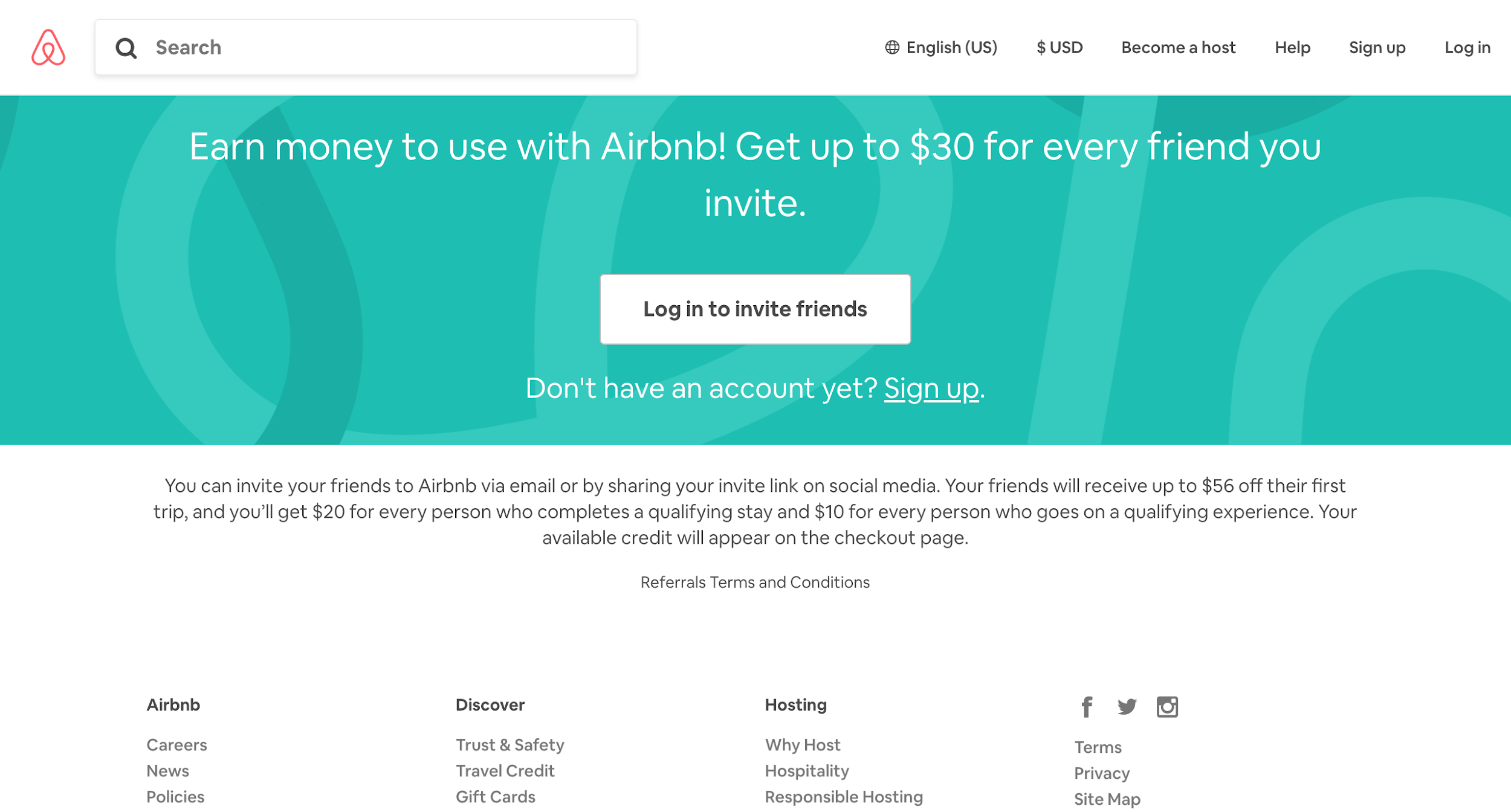 Airbnb Referral Program